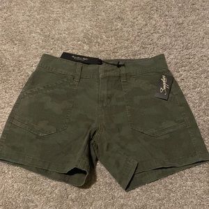 Green camo shorts